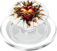 Sacro Cuore di Gesù Devozione Cattolica Fede PopSockets PopGrip per MagSafe