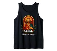Sacro Cuore Gesù Cristo Chill Art Preghiera Icon Tee Canotta