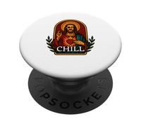 Sacro Cuore Gesù Cristo Chill Art Preghiera Icon Tee PopSockets PopGrip Adesivo