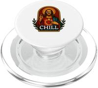 Sacro Cuore Gesù Cristo Chill Art Preghiera Icon Tee PopSockets PopGrip per MagSafe