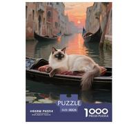 Sacro di Birmania 1000 Pezzi Animale Puzzle Classico Multicolore Esclusiva Amazon Regalo Per Adulti E Bambini Da 14 Anni E Più 38x26cm/1000pcs