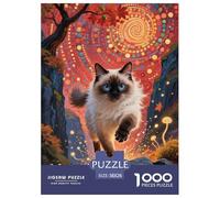 Sacro di Birmania 1000 Tessere Animale Puzzle Classico IntRattotenimento Creativo Esclusiva Amazon Regalo Per Adulti E Bambini Da 14 Anni E Più 38x26cm/1000pcs