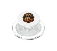 Sacro Gesù Cuore Rose Frame Cattolico Devozionale Icona Art PopSockets PopGrip per MagSafe