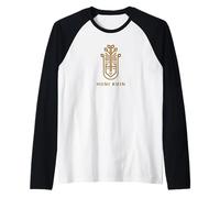 Sacro Ispirato a Huni Kuin Kaxinawa Maglia con Maniche Raglan
