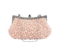 Sacs De SoiréE En Perles Borsa da sera con pochette in cristallo di perle, elegante borsa sposa, borse donna, festa e cena(Champagne)