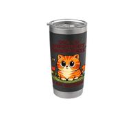 Sad Cat Unfortunate Circumstances Funny Sarcastic Bicchiere termico in acciaio inox doppia parete