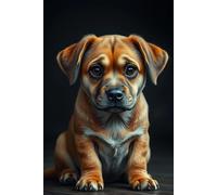 Sad Dog Eyes Notebook - Black Aesthetic Journal for Animal Lovers | 6x9 Lined 120 Pages: Aesthetic Emotional Dog Notebook for Writing, Journaling, or Gifting - Perfect for Pet Lovers, Teens & Adults