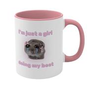 Sad Hamster Meme Divertenti Tazze da Caffè Con 350 Ml Tazza Con Scritta Triste Criceto Divertente Tazza In Ceramica Con Papillon Triste Hamster Mug Caffè Tè Tè Latte Tazza in Ceramica Bowtie