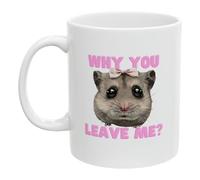 Sad Hamster Mug - Tazza divertente | Novelty Mug | Sad Hamster Mug | 11oz Funny Hamster Ceramic Coffee Tazze | Tazza in ceramica | Sad Hamster Design Unique Funny Mug That Makes Everyone Laugh For