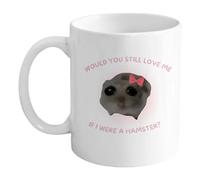 Sad Hamster Mug - Tazza divertente | Novelty Mug | Sad Hamster Mug | 11oz Funny Hamster Ceramic Coffee Tazze | Tazza in ceramica | Sad Hamster Design Unique Funny Mug That Makes Everyone Laugh For