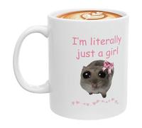 Sad Hamster Mug - Tazza divertente | Novelty Mug | Sad Hamster Mug | 11oz Funny Hamster Ceramic Coffee Tazze | Tazza in ceramica | Sad Hamster Design Unique Funny Mug That Makes Everyone Laugh For