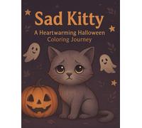 Sad Kitty: A Heartwarming Halloween Coloring Journey: Color the Story of a Little Sad Cat and His Halloween Adventure