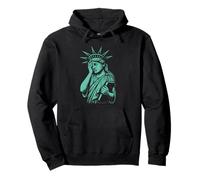 Sad Statue of Liberty Felpa con Cappuccio