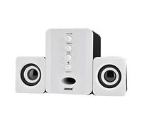 SADA Altoparlante Combinato Professionale Mini USB 2.1 con Cavo Lettore Musicale per Basso Subwoofer per Telefono PC Portatile (Bianca)
