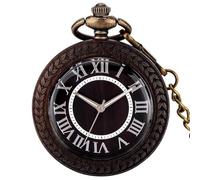 SADBE Orologio da tasca,Orologio da tasca Vintage Chain Clock Fashion Men Women Pendant Accessories Friendship Gift