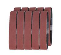 Saddgo 10 nastri abrasivi da 25 x 330 mm, grana 120/320/600, pratici nastri abrasivi per lucidatura di legno e metalli morbidi