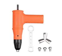 Saddgo Pistole per rivetti Adattatore Pistole Rivettatrici Elettriche Set Teste Pistole Rivettatrici Cordless Strumento Trapano Durezza Rivettatrice Trapano Attacco Porta E Finestra Industria