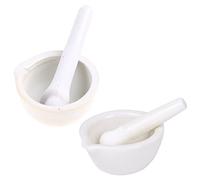 Saddgo Porcellana Mortaio E Pestello Set Cucina Laboratorio Macina Prodotti chimici in polvere Per FAI DA TE Gadget Da Cucina Mulino Frantoio Guacamole