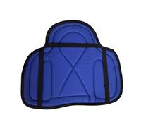Saddle Pad Comfortable Horse Riding Equipment Shock Absorbing With Fixing Strap PU Leather Pads 55cmx45cm per Ogni Cavaliere(Blue)