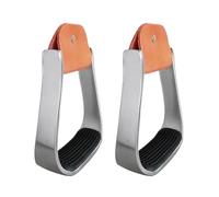 Saddle Stirrup - Aluminum, 4.72in Horse Riding Stirrup Anti-Slip Design | Lightweight and Equestrian Footrest, Western Safety Stirrups for training, competition, trail, stable, farm