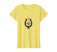 Saddle Up Ferro di Cavallo Western Cowboy Avventura, Ragazza Mucca Maglietta, Donna, Limone, XL