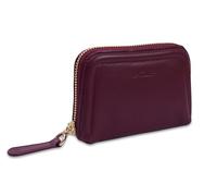 SADDLER Annabelle - Portamonete in pelle, vari colori e dimensioni | Include una confezione regalo floreale rosa con fodera RFID, 2 ampie sezioni e una tasca centrale sicura con cerniera.