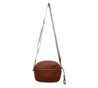 SADDLER Laura - Borsa per fotocamera in pelle con cerniera, realizzata a mano, compatta, elegante e pratica, Marrone chiaro, Minimalista