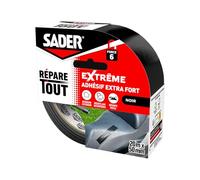 Sader Ripara tutto estremo nero - Adesivo extra forte - Alte prestazioni - interno ed esterno - tutte le superfici - facile da tagliare - 20 m x 50 mm