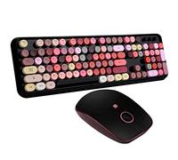 SADES - Set di tastiera e mouse wireless, connettività affidabile a 2,4 GHz per PC, laptop, Smart TV e altro (nero)