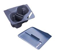 SADHADAH Bracciolo Centrale Scatola Per GEELY EX5 Per Proton EMas 7 Scatola Di Del Silicone Accessori Interni Pad Ricarica Senza Fili Supporto Tazza Piuma Memoria Supporto Vassoio Auto(2pcs blu)