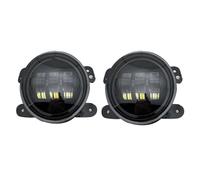 SADHADAH Faro Anteriore Per Dodge Per Journey Per Magnum Per Charger 2005-2013 60W 4 Pollici LED Passano Fendinebbia DRL Bianco Ambra Indicatore Direzione Proiettore Auto(Yellow Light)