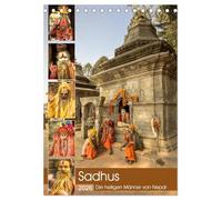 Sadhus - Die heiligen Männer von Nepal (Tischkalender 2026 DIN A5 hoch), CALVENDO Monatskalender: Dieser Kalender zeigt Aufnahmen von Sadhus, den heiligen Männern von Nepal.