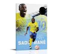 Sadio Mané - Poster artistico da parete con stella di calcio, 60 x 90 cm
