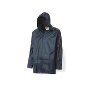 SADISRLS Completo Impermeabile da Lavoro con Giacca e Pantaloni Antipioggia I90 - Ideale per professionisti - Nylon e PVC (L)
