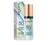SADOER 3-in-1 Color Correcting Primer SPF50 Sunscreen & Oil Control Makeup Base Cream, One Step Color Corector Serum Primers