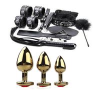 SADOMASO SET Kit PADDLE sex toy piumino corda BONDAGE DILDO BUTT ANALE CUORE ORO