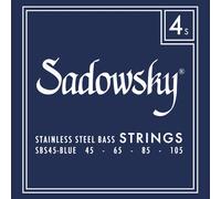 Sadowsky Blue Label 045-105 - Set di 4 corde per basso, in acciaio INOX, colore: Blu