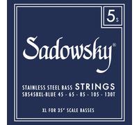 Sadowsky Blue Label 045-130 - Set di corde per basso, in acciaio INOX, extra lunghe