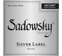 Sadowsky Silver Label .045-.130 - Set di stringhe per basso, in nichel, taperwound, scala lunga (34"), 5 corde