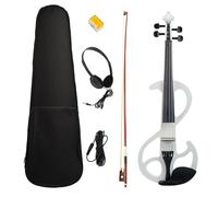 SADPRKR 4/4 full-size elettrico / muto violino set professionale arco strumento a corda (bianco)