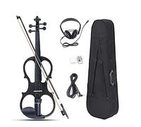 SADPRKR 4/4 violino elettrico full size eucalipto, con cavo auricolare e scatola per principianti