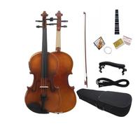 SADPRKR Full Size violino elétrico acústico, Vintage superfície, Bege volta, instrumento de cordas, acessórios para iniciantes