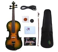 SADPRKR Nero elettrico violino 3/4 abete top acero ebano parti professionali ev1