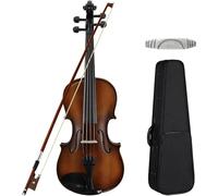 SADPRKR Set di violino avanzato in legno massello entry-level, con copertura archetto, adatto per principianti, adulti e bambini