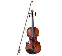 SADPRKR Set di violino in legno massello, adatto per principianti e studenti, violino con accessori in ebano, copertina rigida, arco, corde aggiuntive