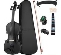 SADPRKR Set di violino per bambini, set di violino per bambini, set rigido per adulti, arco, ponte, colofonia, spalliera, adesivo per tastiera, mixer