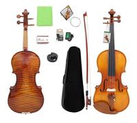 SADPRKR Tiger Pattern Bright Light Violino Set Violino Adulto Principiante Set Supporto Spalla Arco, Dispositivo di accordatura, Corda ponte supplementare