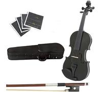 SADPRKR Viola in legno massiccio da 40,6 cm con custodia, arco, colofonia, ponte e corde