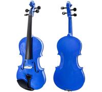 SADPRKR Violino di dimensioni standard, in legno massello naturale, set per principianti, con custodia e arco, per principianti