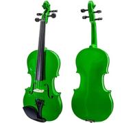 SADPRKR Violino di dimensioni standard, in legno massello naturale, set per principianti, con custodia e arco, per principianti